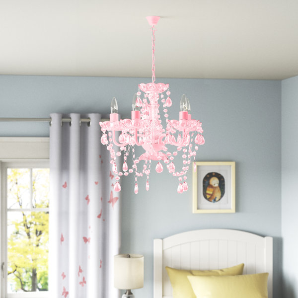 Pink chandelier store for little girl